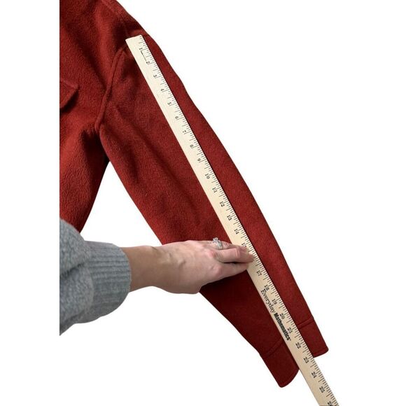 Garnet Hill Jacket Lightweight Wool Blend Shirt Button Front Brick Brown Red siz - Picture 7 of 9